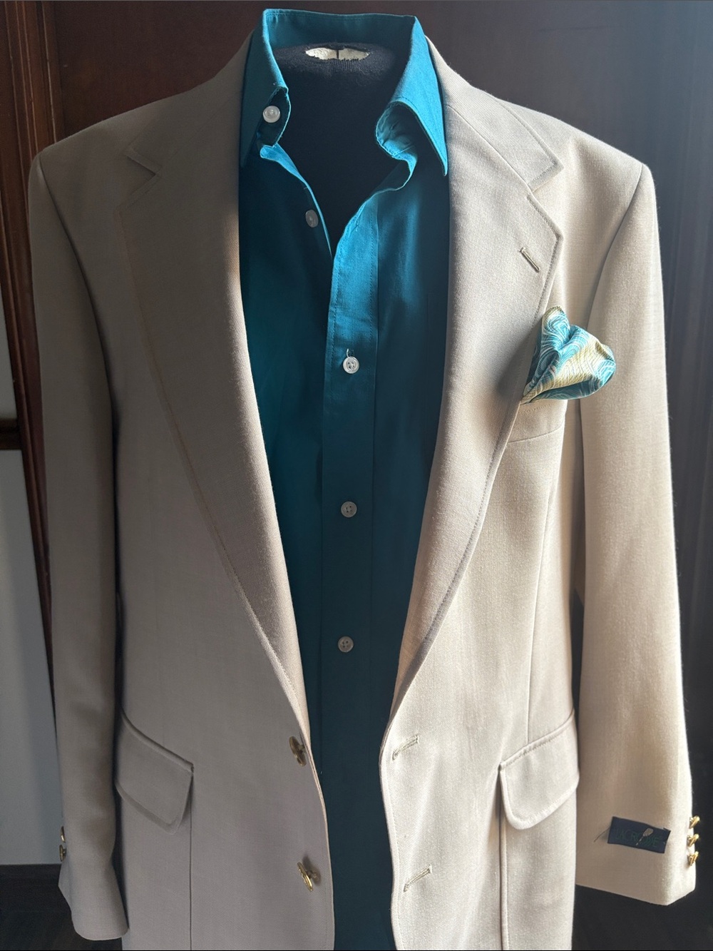 💯 NEW Men's Cream Blazer 42L